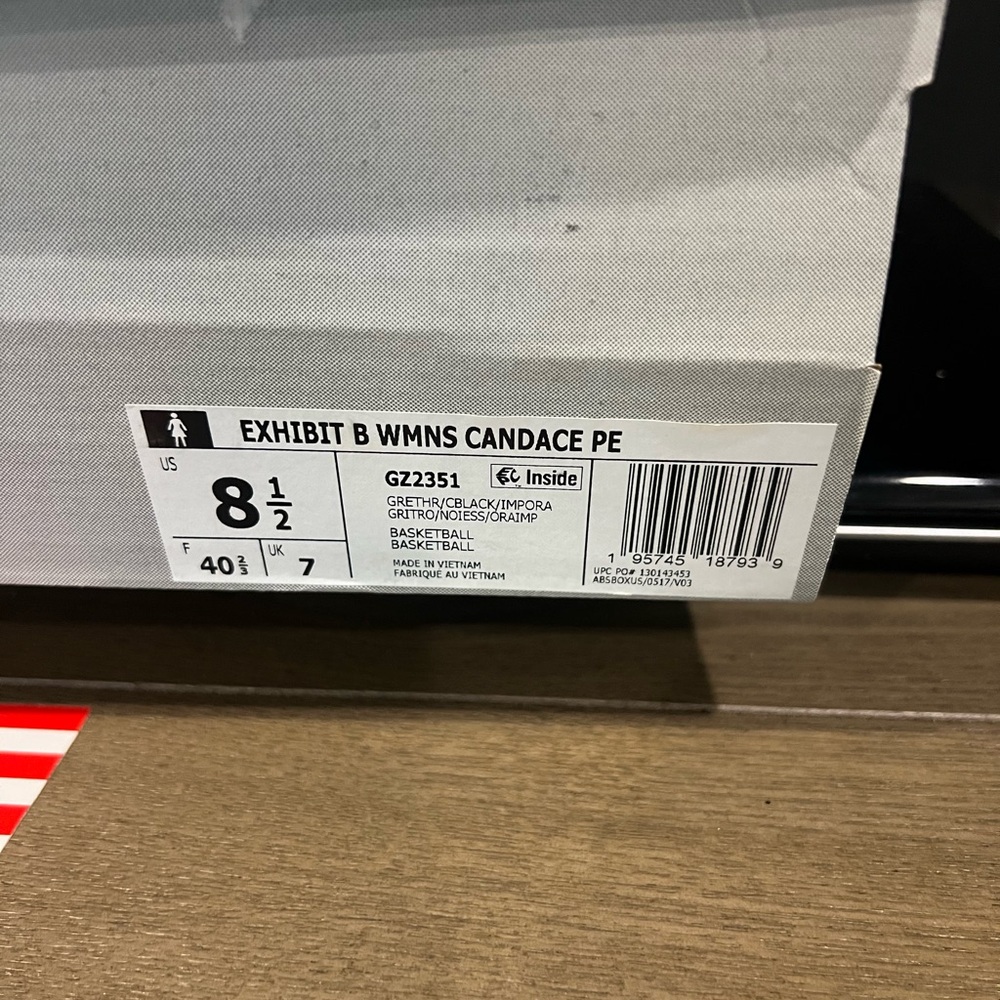 Adidas Gray Sneakers with Orange Highlights - Picture 8 of 8